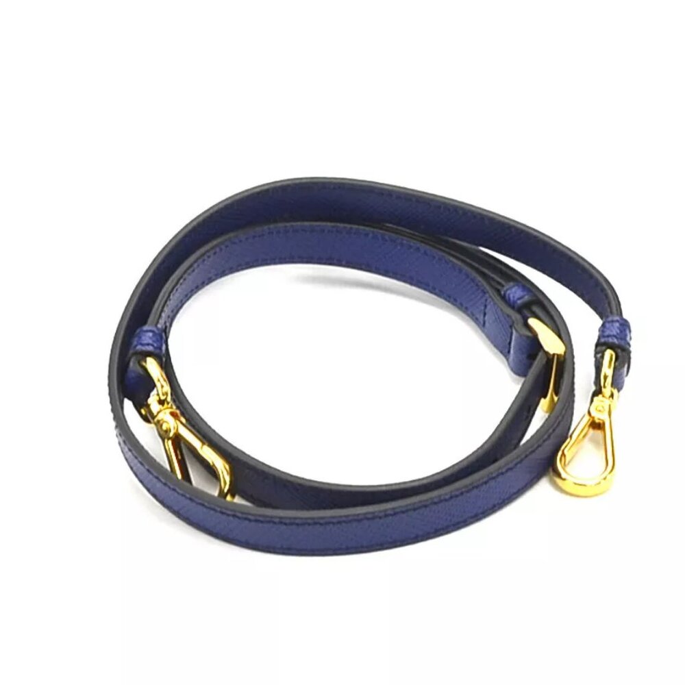 Auth PRADA Handbag Blue Leather - Picture 9 of 14